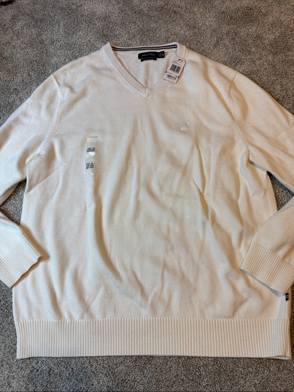 NWT Nautica Men’s V-Neck Sweater